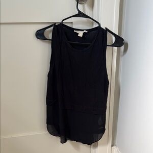 Michael Kors Black Sleeveless Tank Top